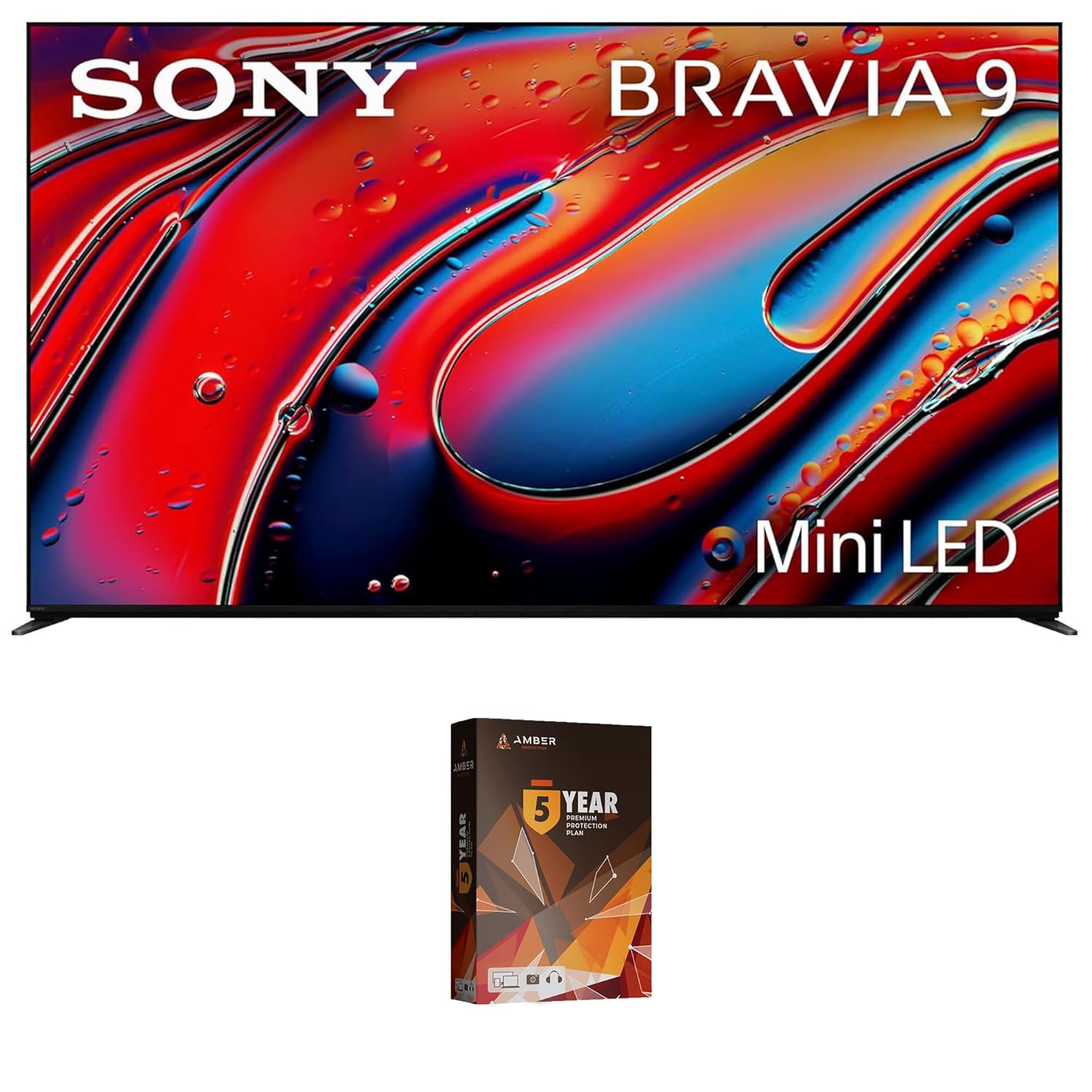 Sony K65XR90 65 Inch XR90 Series Bravia Mini LED HDR QLED 4K Google TV with 5 Year Amber