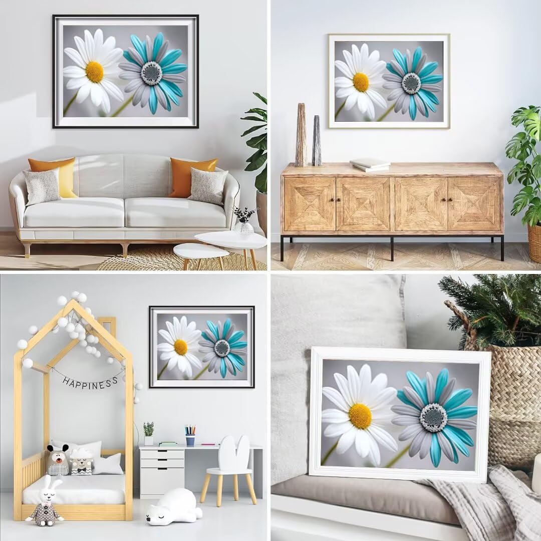 Générique 5D Flower Painting Diament Malarstwo Zestaw, DIY Fabryka Diament Kompletne zestawy, Diamentowe zestawy artystyczne dla dorosłych Początkujących, Square Diamond Rhinestone Ścieg krzyżykowy