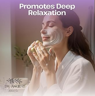 Dr.Ancient Lavender Soap Bar, Organic Soap Bars Handcrafted the Traditional Way, Natural Chemical-Free, Vegan, Used for Face Wash, Body Wash, and Hand Cleansing, Relaxing, Refreshing