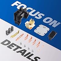 Vista 5 de 2 Pole Air Conditioner Contactor 30 Amp 120V Coil,Condenser Contactor Compressor Contactor