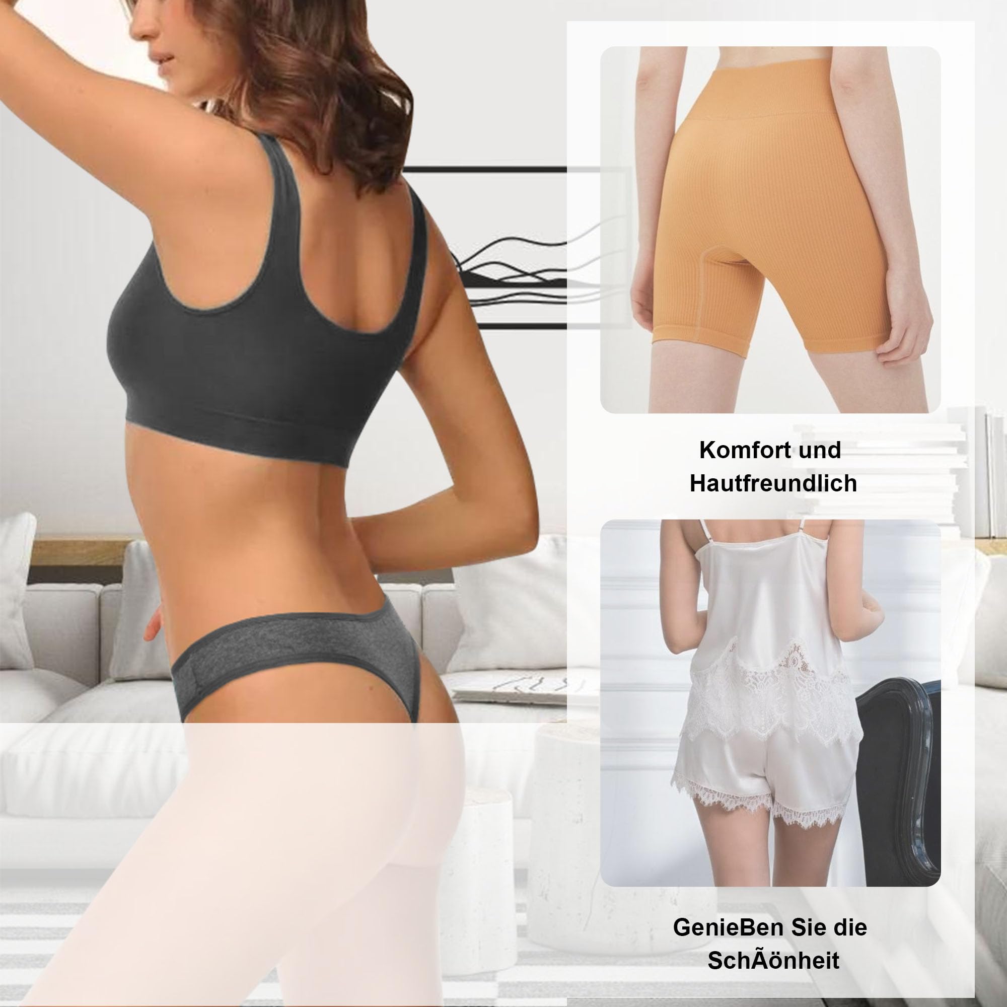 String Thong Womens Cotton String Womens Thong Underwear Women Strings Set Underpants Sexy Briefs Panty Thong Underwear Women Panties Pack Of 6 S-XL product thumbnail 6