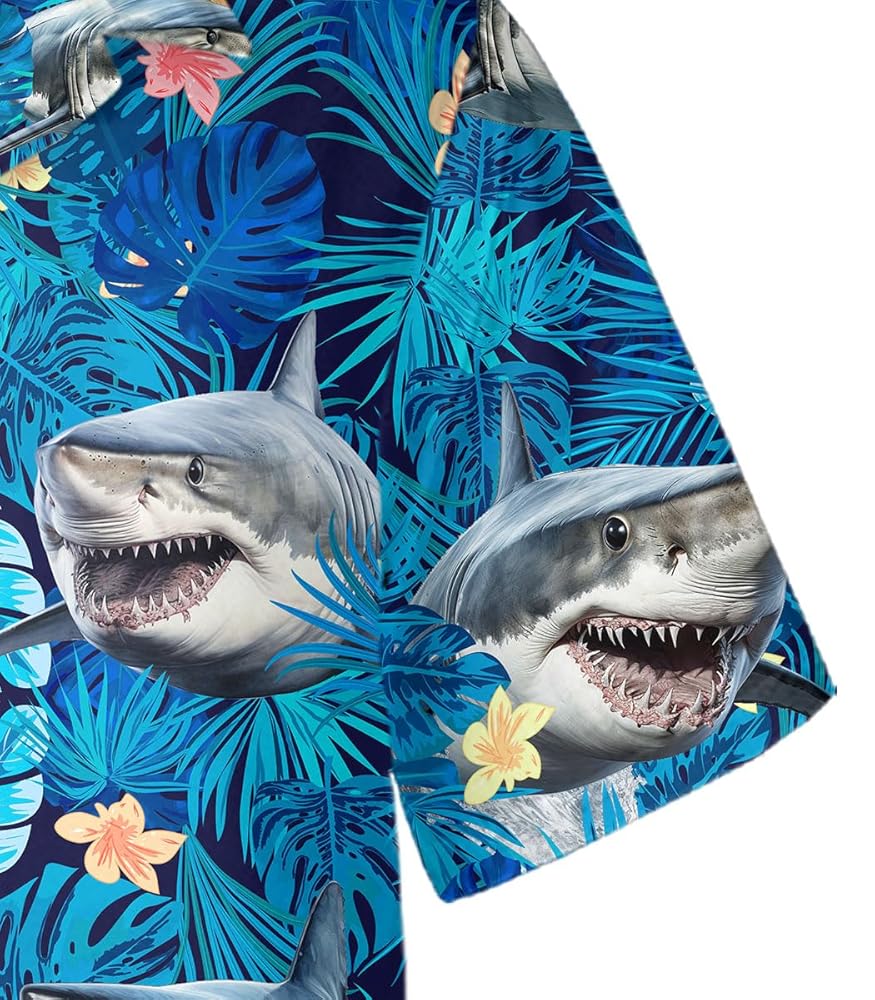 トップス Shark Aloha Shirt DAN Shark Aloha Shirt – DAN