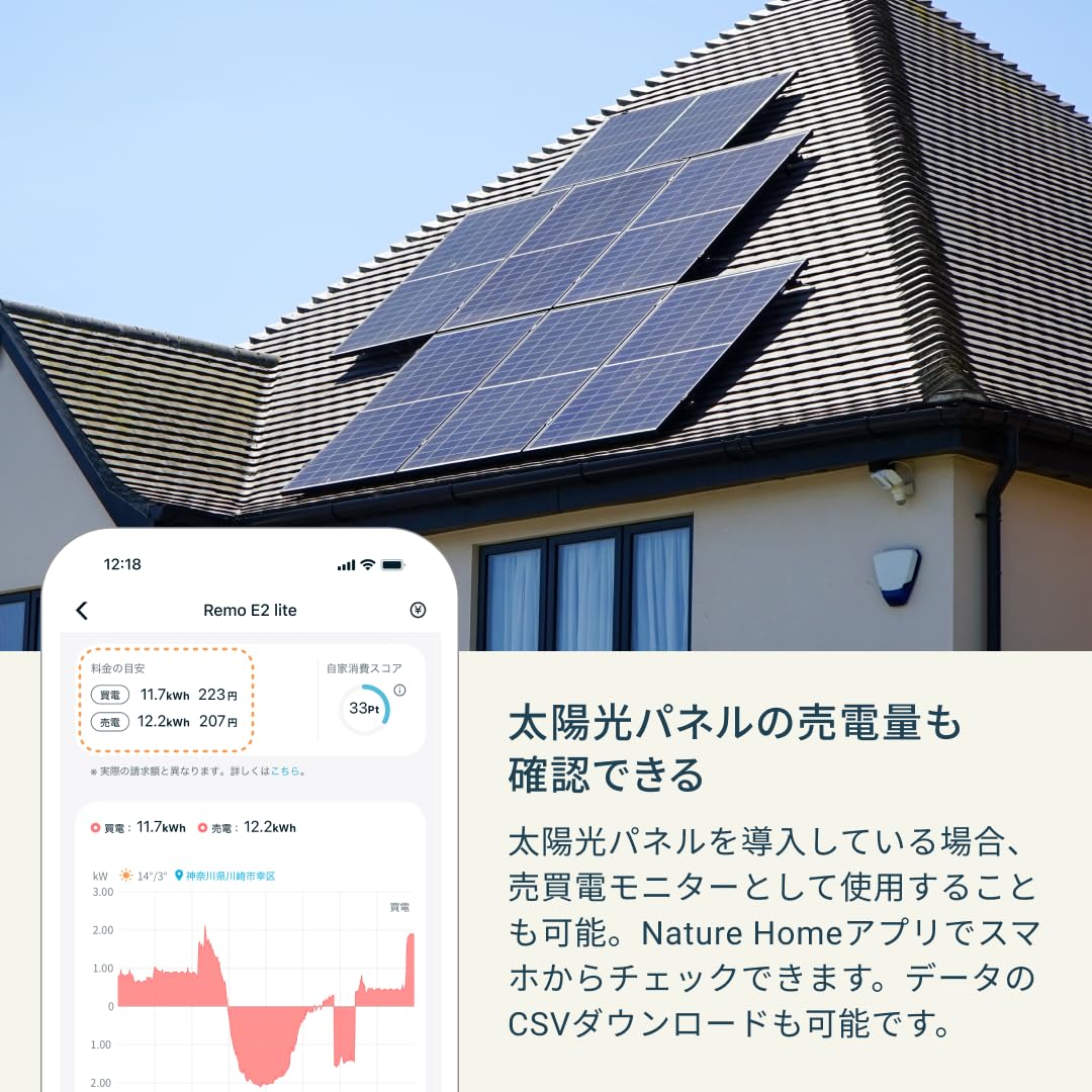 Nature Remo E2 lite 電力モニタリングシステム 簡単設置
