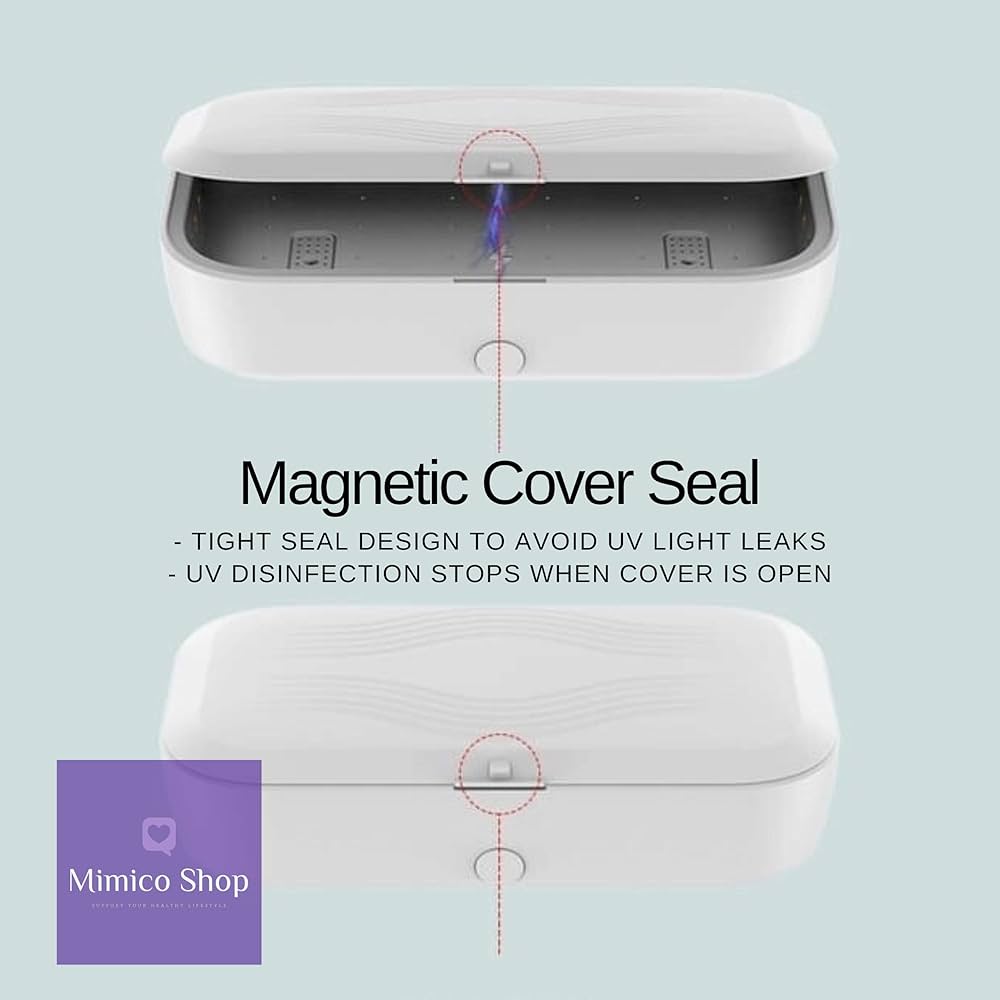 UV Light Sanitizer Box with Wireless Charging and Aroma Diffuser