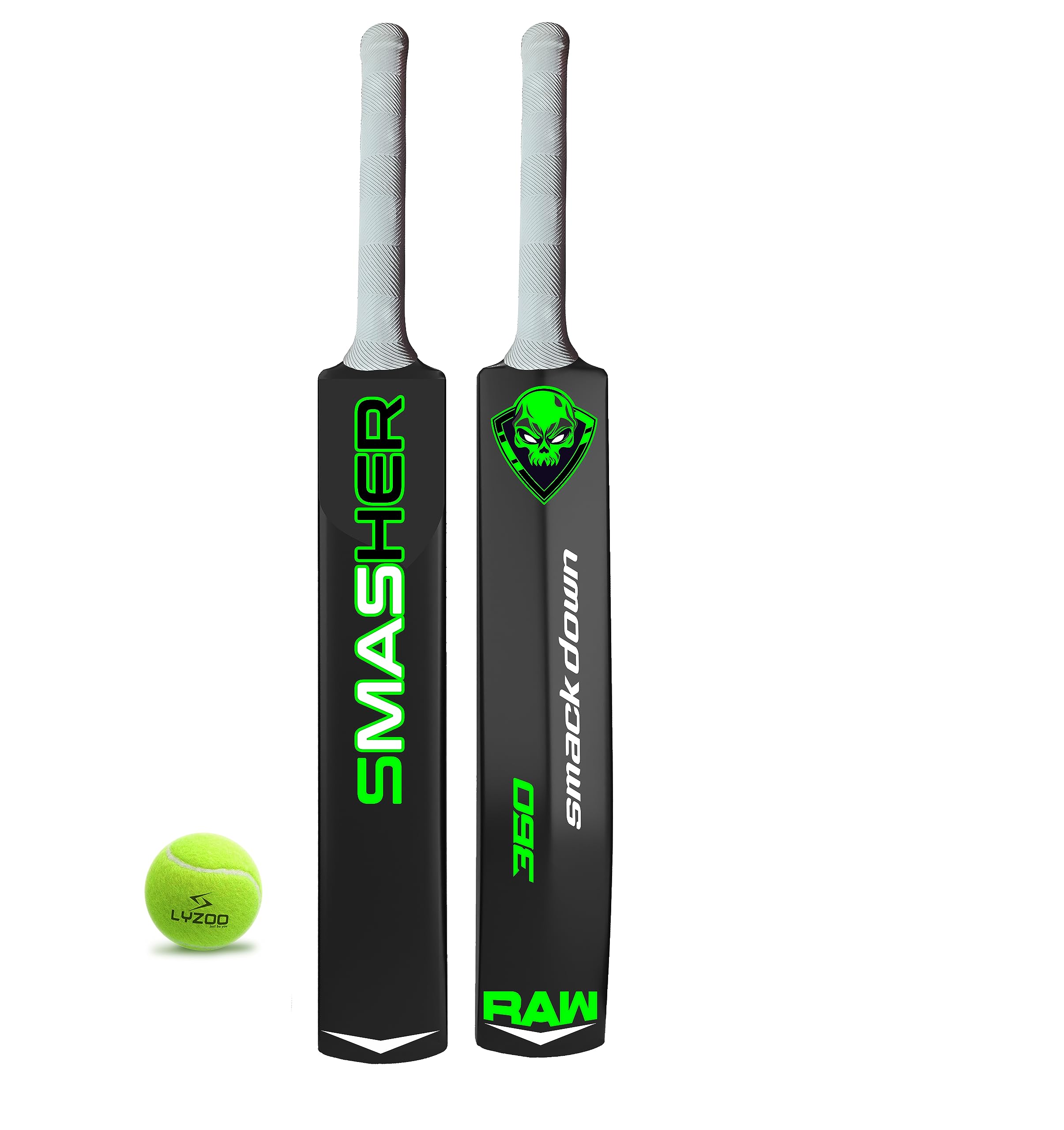 LYZOO Plastic Cricket bat with 1pc Cricket Tennis Light Weight Ball, Standard (34"x4.5" inch) Full Size Hard PVC Plastic bat White grip1+ Grade Smasher bat for Girls Boys Adults (B0CF5YZ9XN) Amazon Price History, Amazon Price Tracker