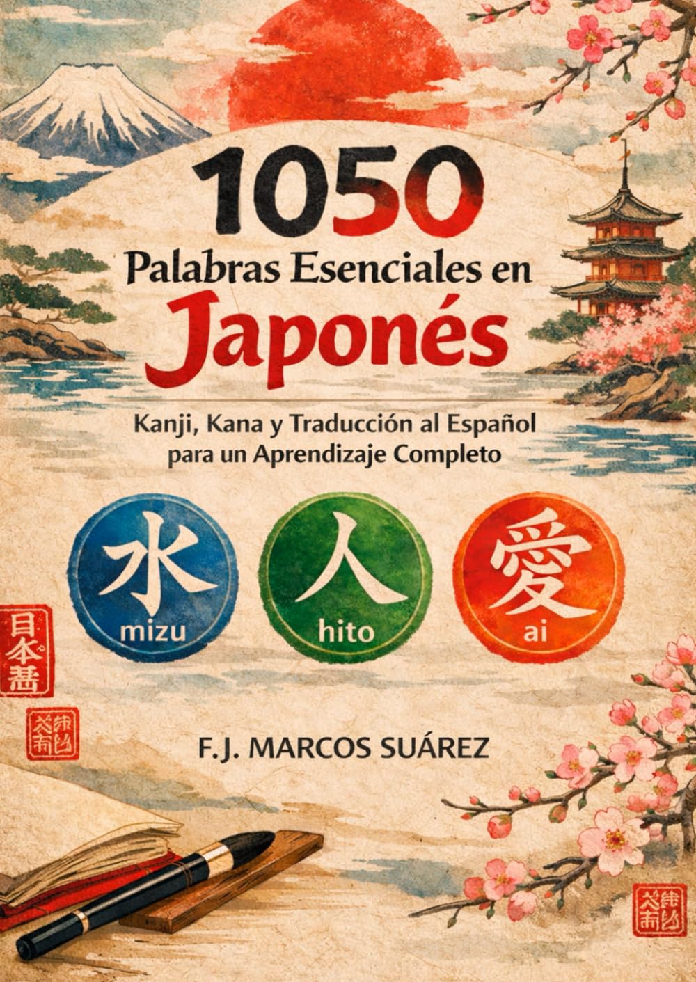 1050 Palabras Esenciales en Japonés: Kanji, Kana y Traducción al Español para un Aprendizaje Completo