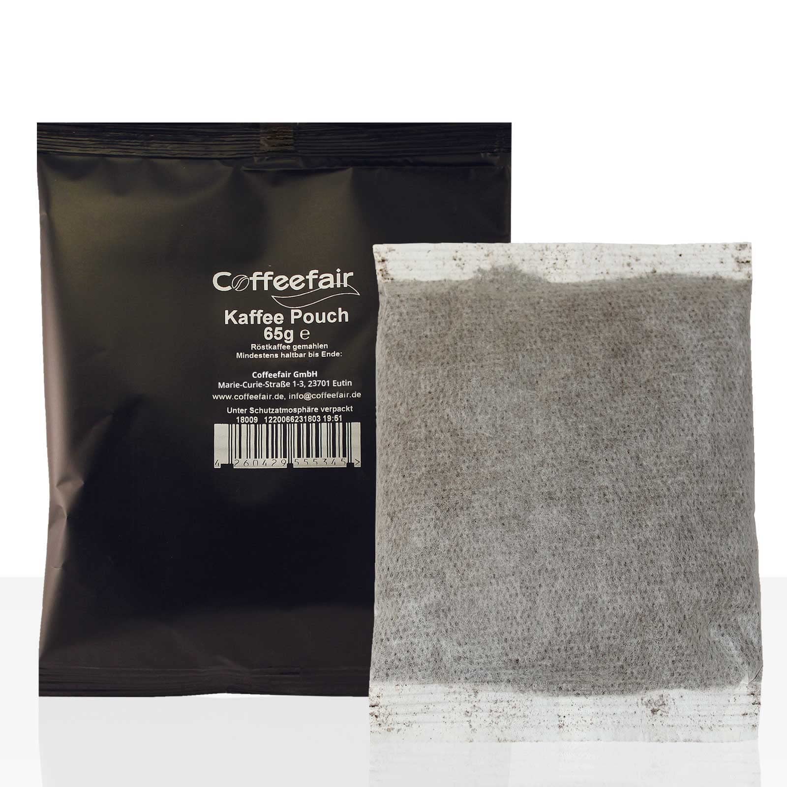 Coffeefair Kaffee Pouches - 48 x 65g Kaffee im Filterbeutel, Filterkaffee Pouch gemahlen