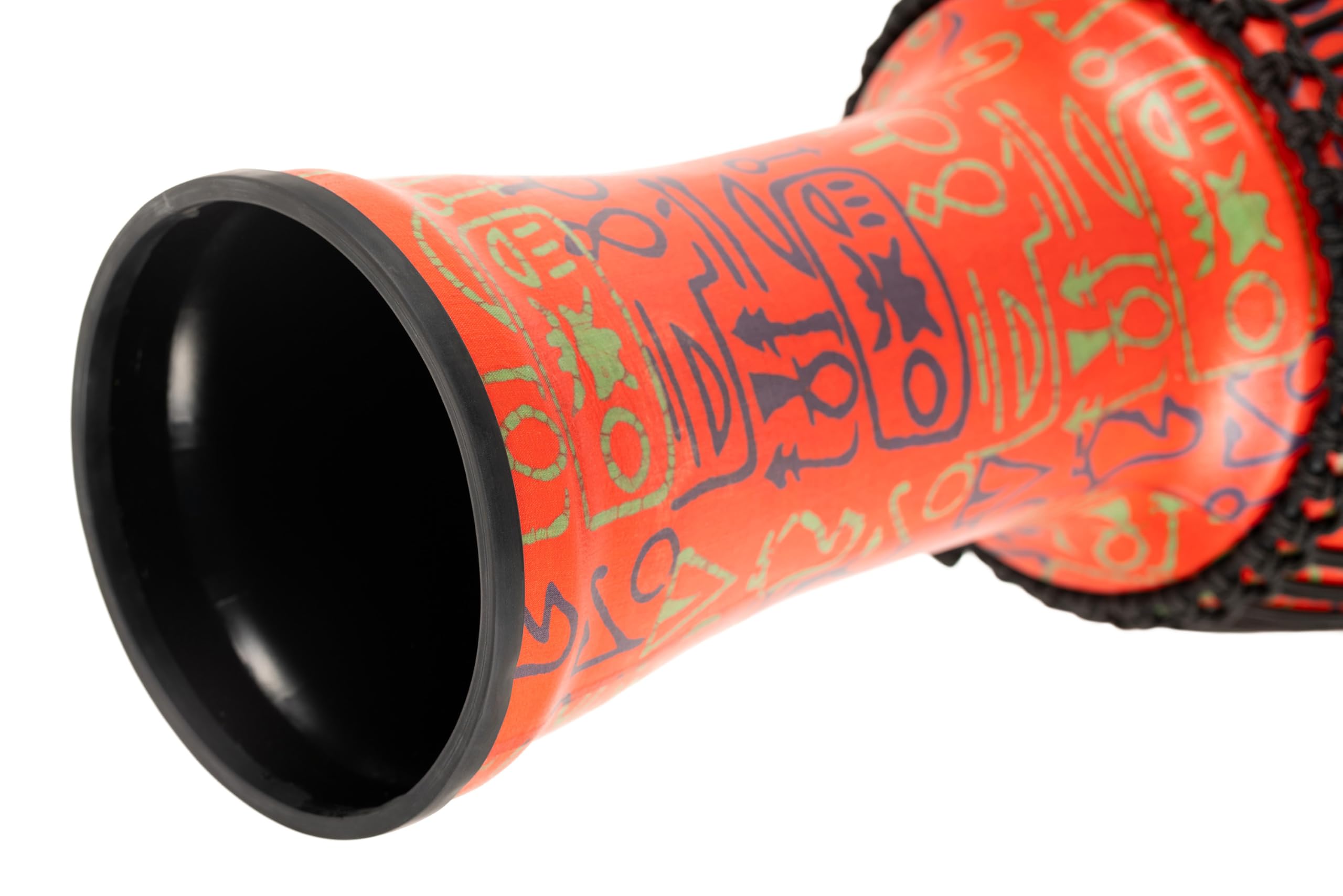 Meinl Percussion Rope Travel Djembe - Sehr große Handtrommel - Mit Nylonseilen - Durchmesser 14 Zoll - Kunststoff, Mehrfarbig (PADJ1-XL-F)
