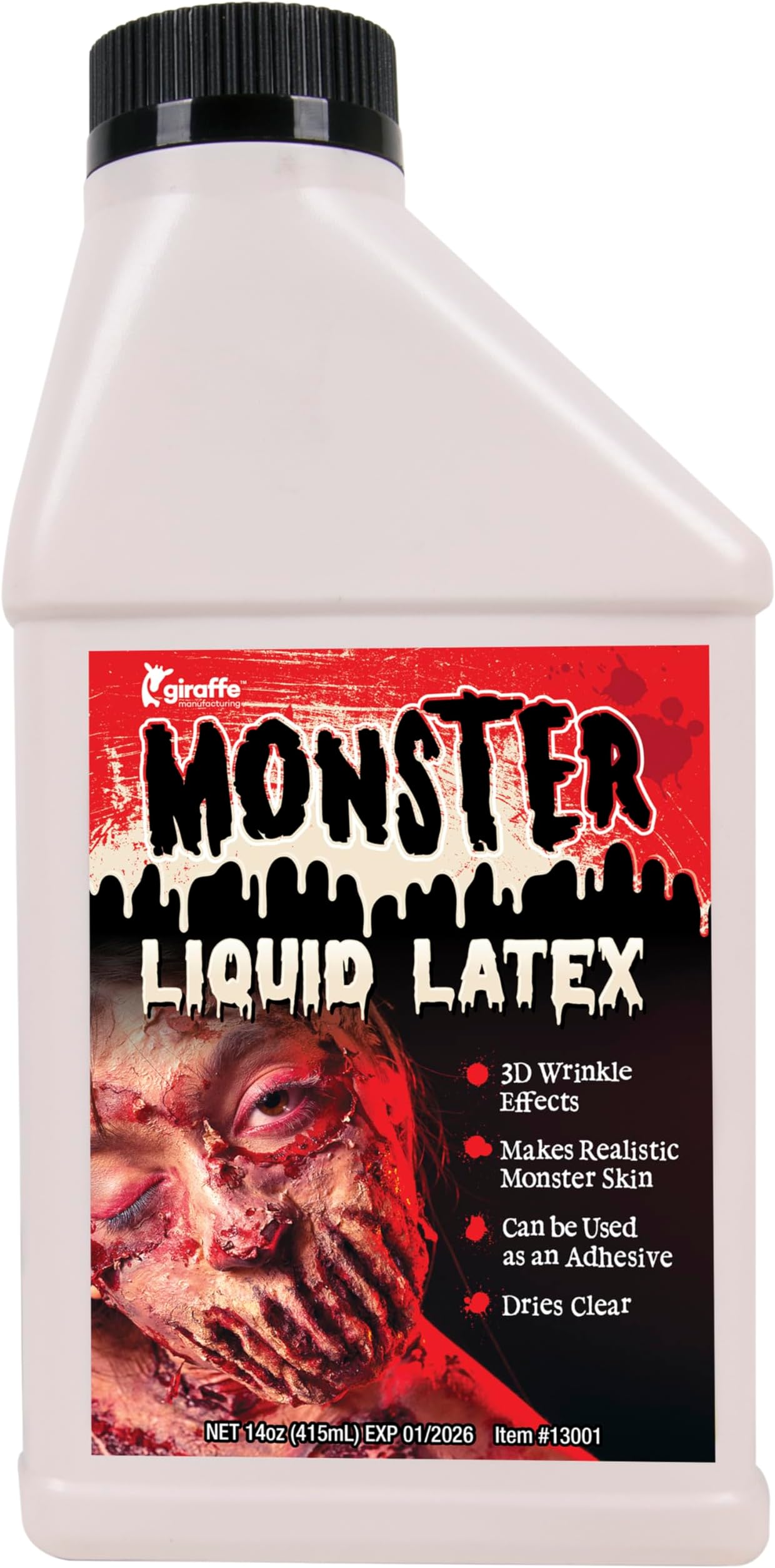 Kangaroo's Halloween Makeup Monster Liquid Latex I Quick Drying Liquid Latex ...