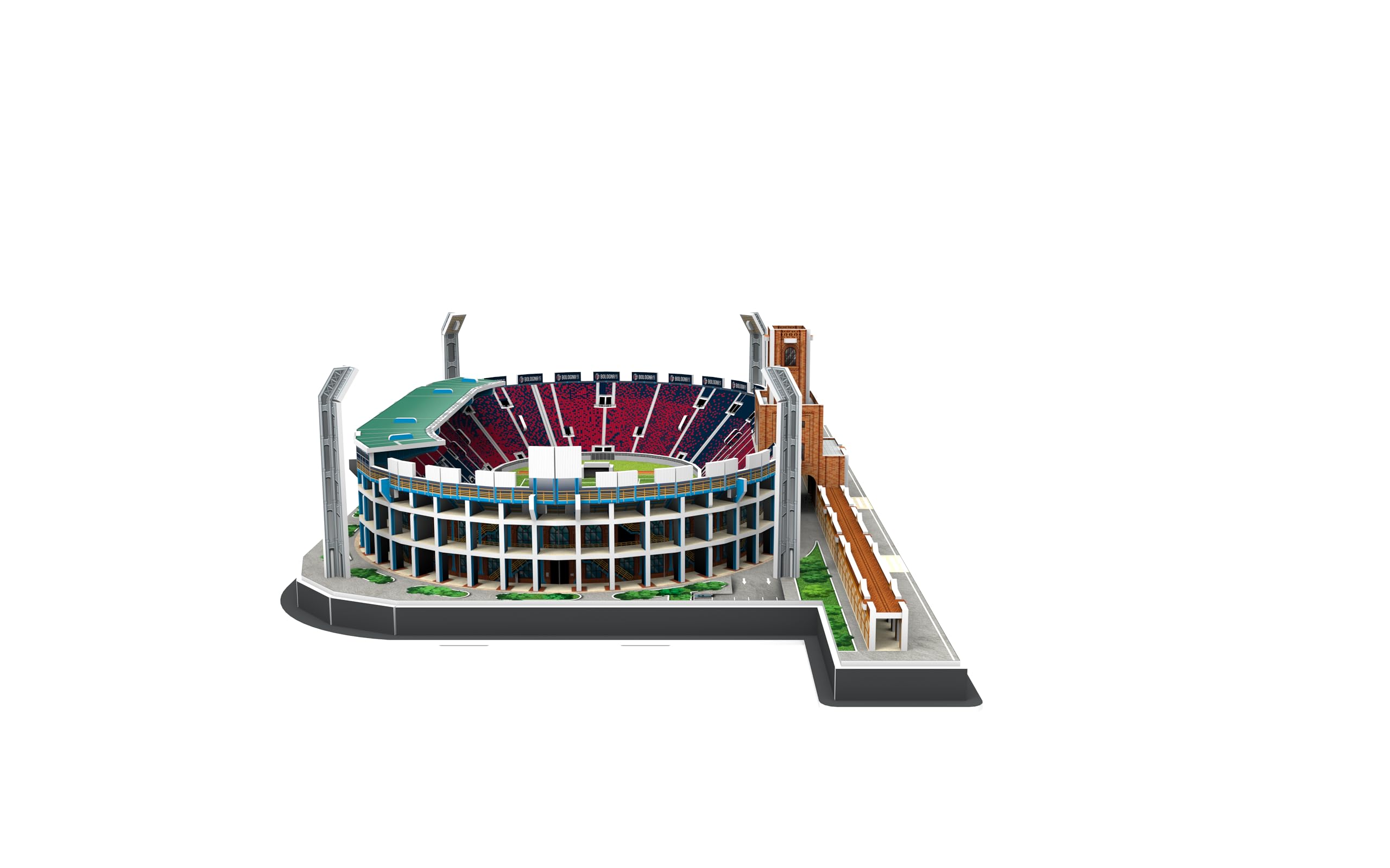 Pro-Lion Puzzle 3D dello stadio Renato Dall'Ara - 112 pezzi | Sede del Bologna Football Club | Serie A FC Regali calcistici per bambini dai 7 anni in su