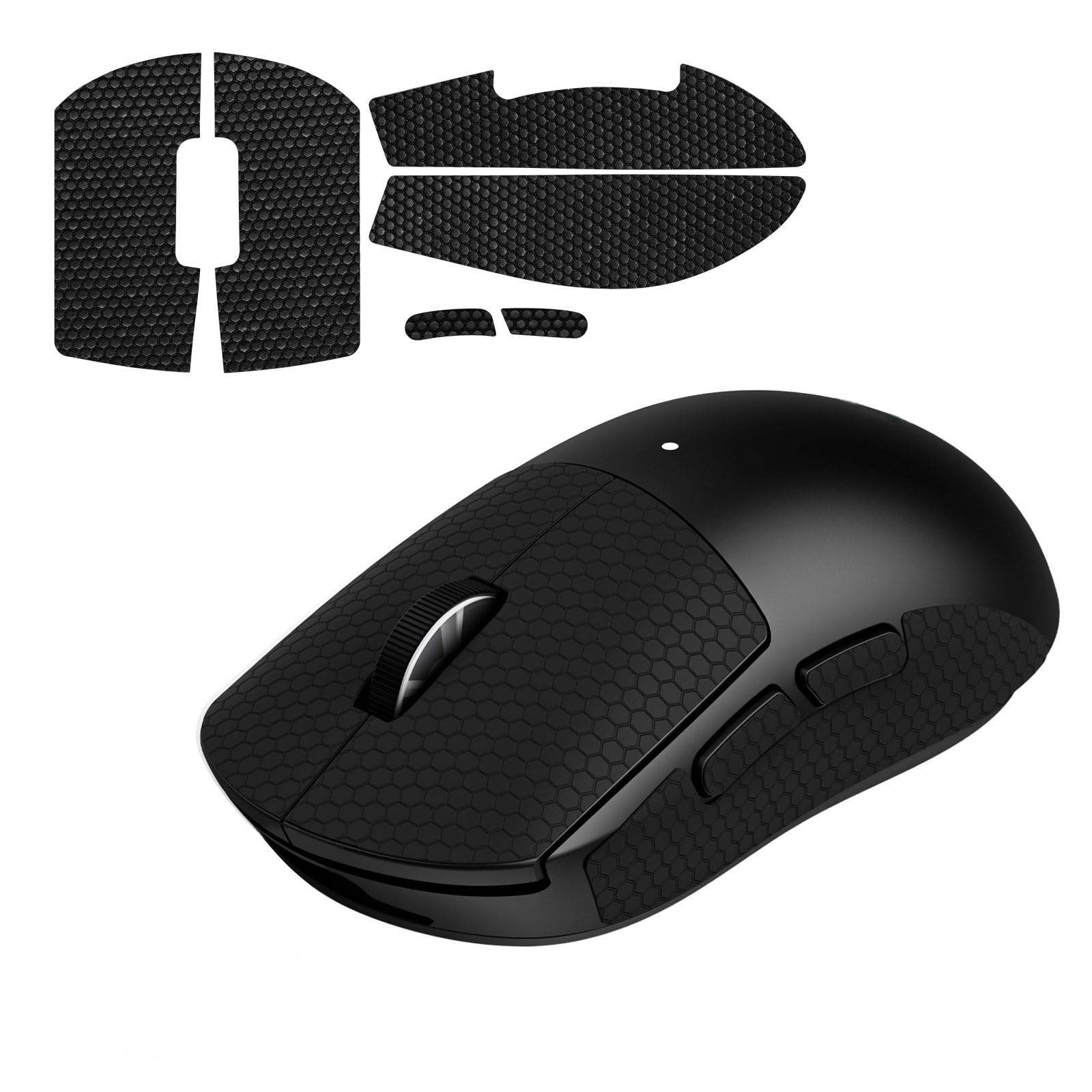 JINGDU Mouse Grip Tape Compatible with Logitech G Pro X Superlight Wireless, Anti-slip Mouse Sticker for GPW X Superlight Gaming Mouse, Grip Sticker for G Pro X Wireless Mouse,Black