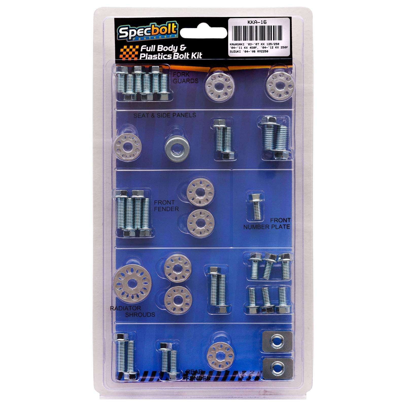 Amazon.com: Full Body & Plastics Bolt Kit:Fasteners Kawasaki KX KX