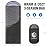 VENTURE 4TH 3-Season Backpacking Sleeping Bag, Camping Sleeping Bags for Adults & Kids - Lightweight, Comfortable, Water Resistant, Ideal for Hiking, Camping & Outdoor - Black/Silver