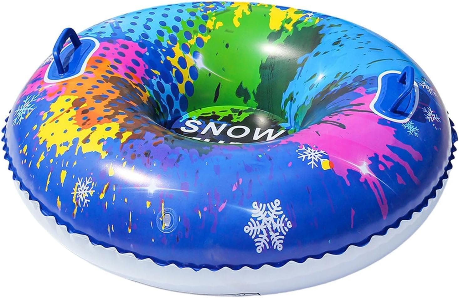 Snow Tubes for Adults PVC Portable Cold-Resistant Sled | 37.4Inch PVC Heavy Duty Snow Tubes for Adults Kids Children Girls Boys Families Friends Couple Outdoor Ski Resort
