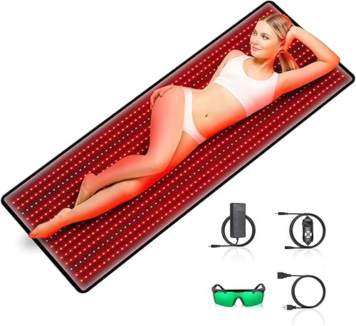 Tapete de terapia de luz roja, 945 piezas, almohadilla de terapia de luz roja e infrarroja para cuerpo completo, 63 x 22.44 pulgadas, almohadilla disponible en Yaxa Colombia