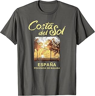 Spain Malaga Costa Del Sol Vintage Travel Retro T-Shirt