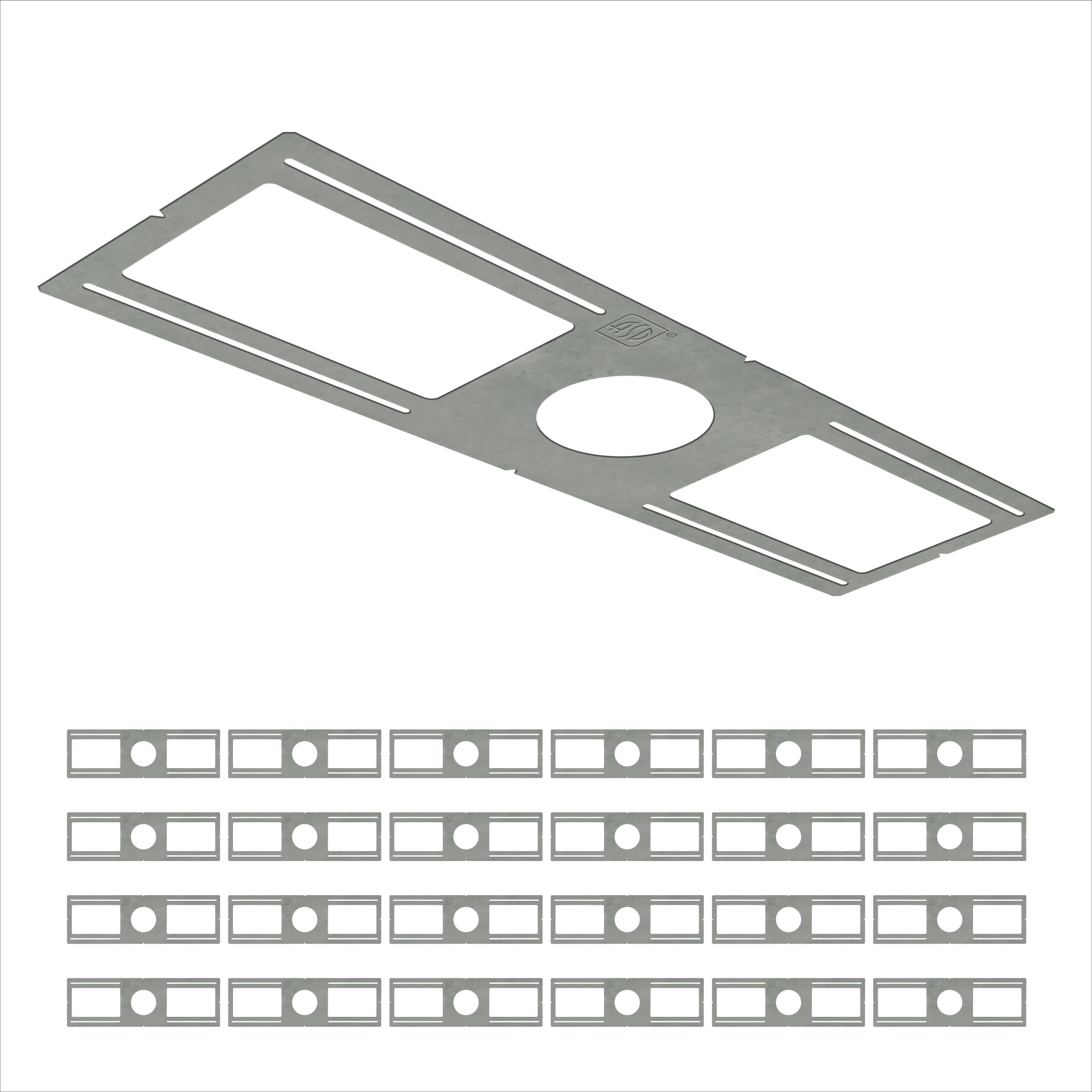 New Construction LED Light Mounting Plate - 24 Pack -9 New Construction LED Light Mounting Plate - 24 Pack -9