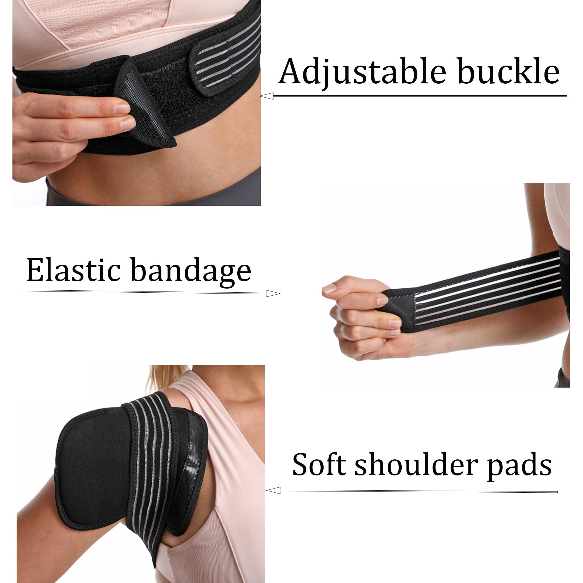 Correcteur de Posture Ajustable pour Enfants Homme Femme Soulage Douleurs Cervicales Dos Épaules S