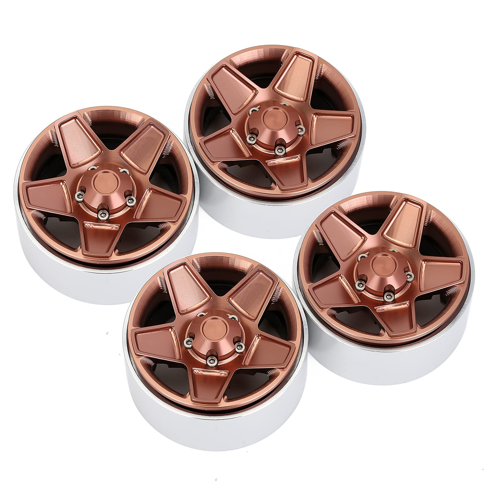 INJORA 4PCS 1,9 Roue Pneus Beadlock RC Jante en Métal pour 1 INJORA 4PCS 1,9 Roue Pneus Beadlock RC Jante en Métal pour 1