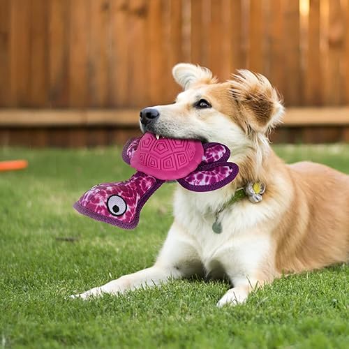 Miniatura 6 de Juguetes masticables para perros para masticadores agresivos, juguetes para masticar dientes de cachorro, juguetes de goma TPR duradera, juguetes