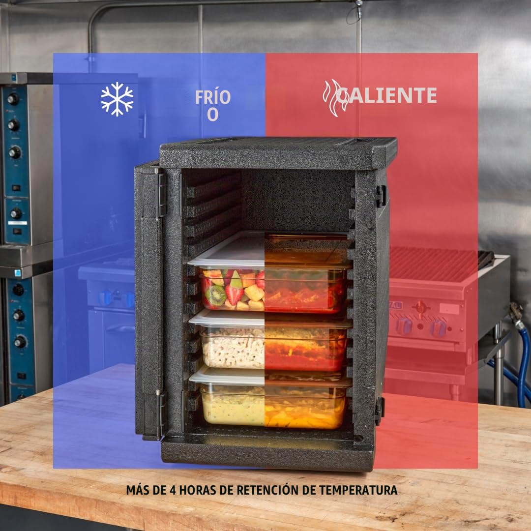 CAMBRO - Cam GoBox Contenedor Isotermico, Plástico, Negro, 62,5 x 44 x 64 cm