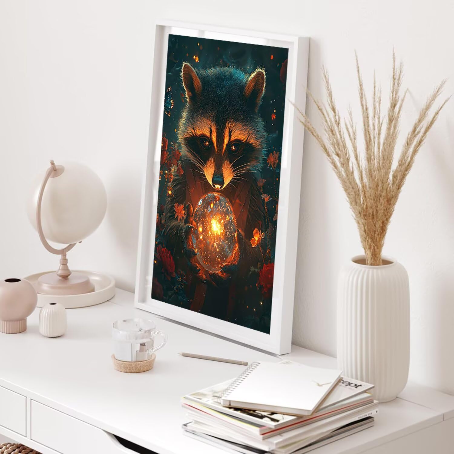 Hyupuanj 5D Szop Szop Zwierząt Diament Malowanie 80x110cm d-208