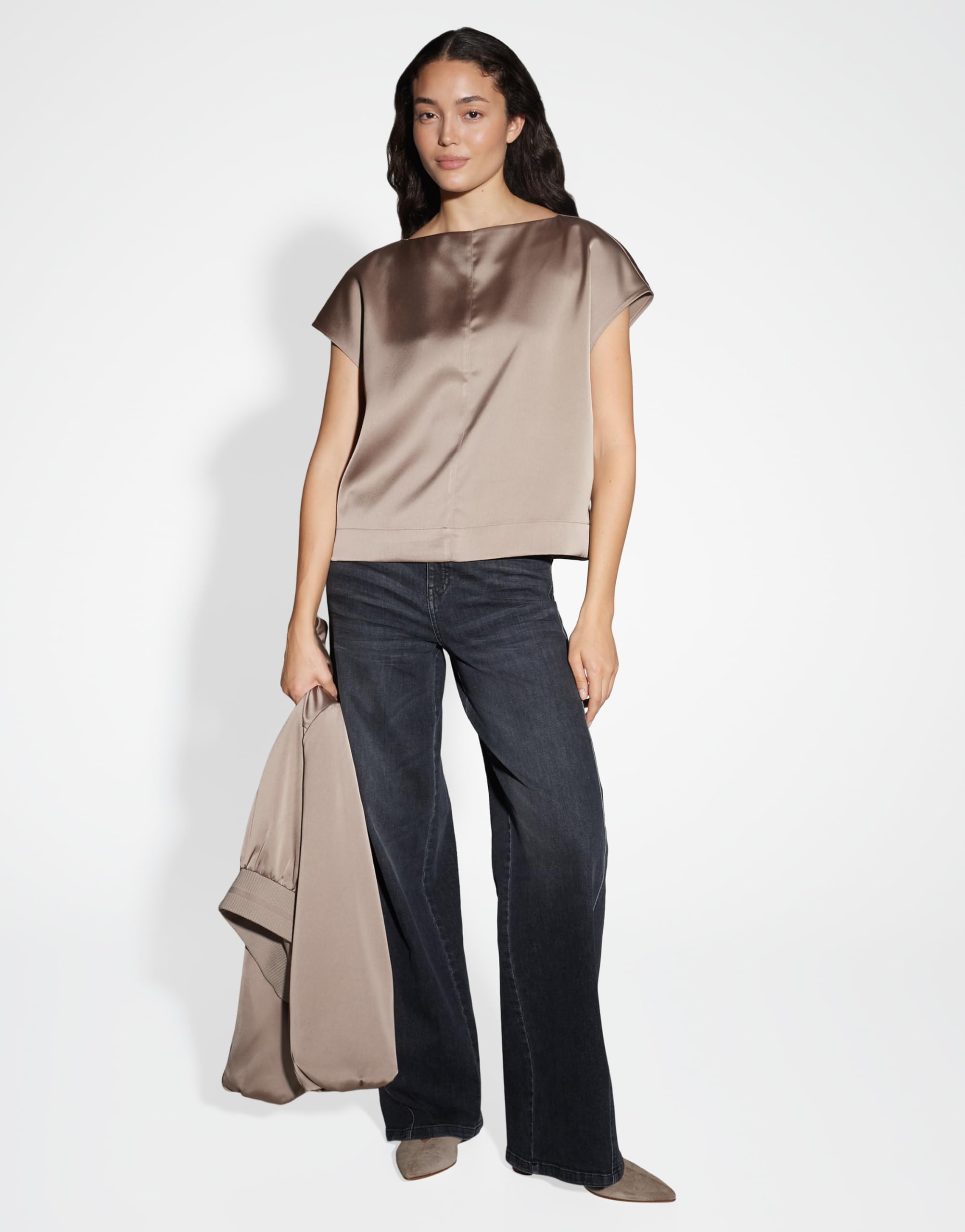 OPUS Satinbluse Damen