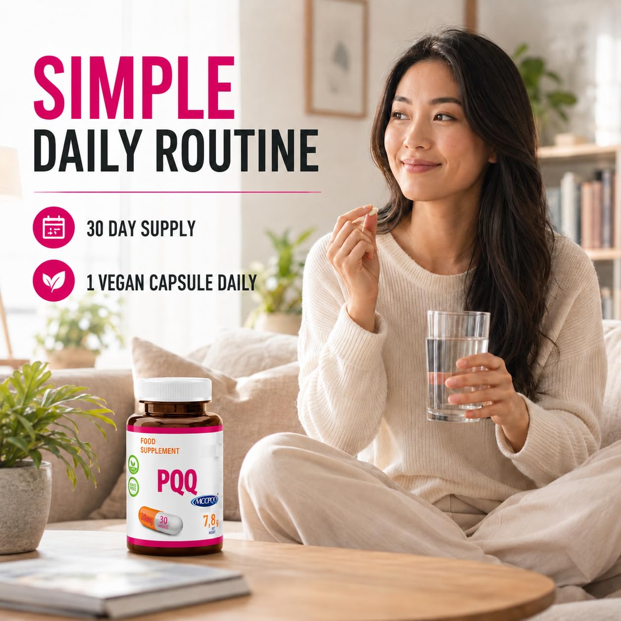 Hepatica PQQ | 20 mg (MGCPQQ®) | 30 Capsule Vegane | Scorta 1 Mese | GMP & Testato da Laboratorio Indipendente