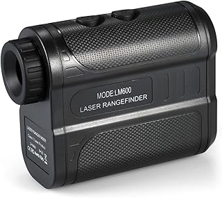 N A Hunting Rangefinder, 600m Golf Rangefinder Distance Meter Speed Tester Digital Monocular Telescope Range Finder M/Yard for Engineering Survey