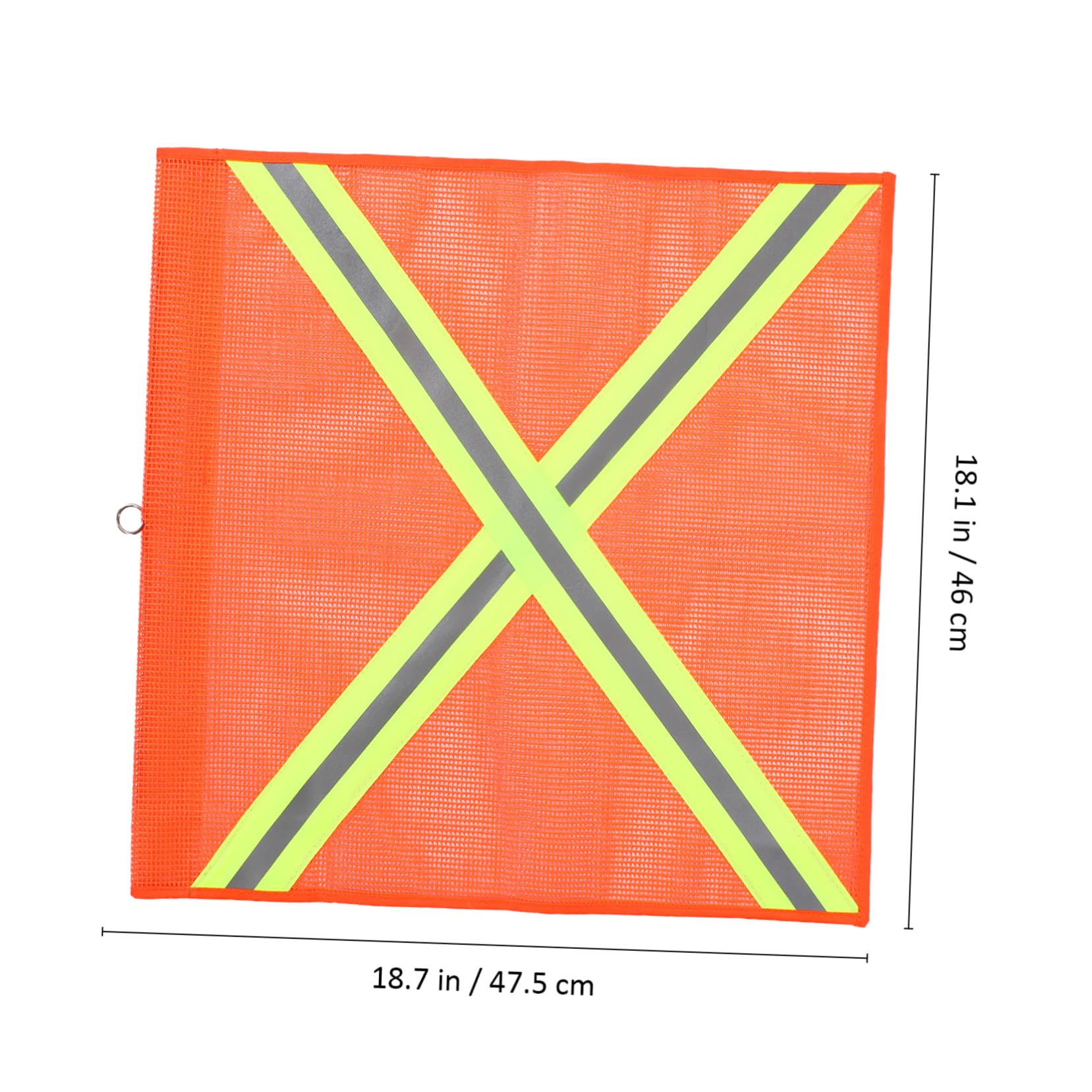 LIFKOME Truck Trailer Safety Flag Kit 4 Reflective Orange Flags for Traffic Control Road Construction and Outdoor Safety