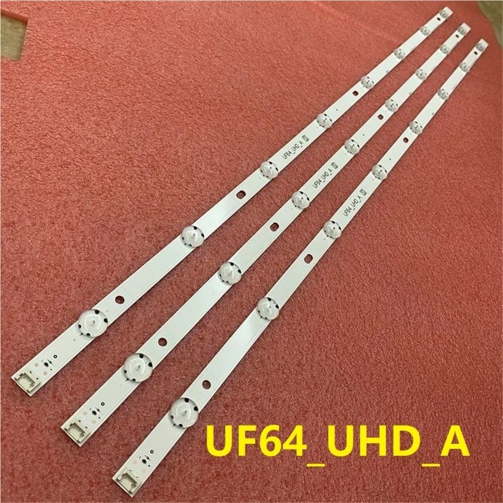 3 PCS Led-hintergrundbeleuchtung Streifen for TV 43UF6407 43UH603V 43LH604V 43UF6400 43UF640V 43UF6407 43UH610V 43UH6030 43UF6409 UF64_UHD_A(3pcs 8LED 1 TV)