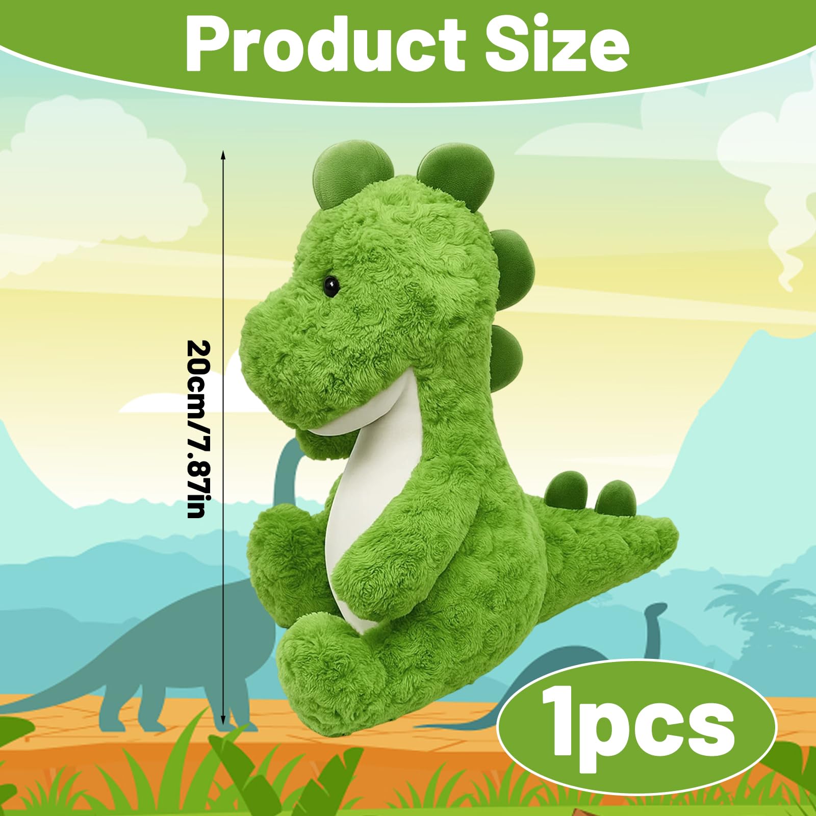 Dinosaur Teddy, Soft And Durable 20cm Dinosaur Plush, Unique Dragon Teddy Design, for Friends Girlfriend And Collectors - Image 2