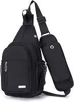 Mochila tiracolo à prova d'água, unissex, para mulheres, homens, caminhadas, mochila para o dia a dia, pochete leve e casual