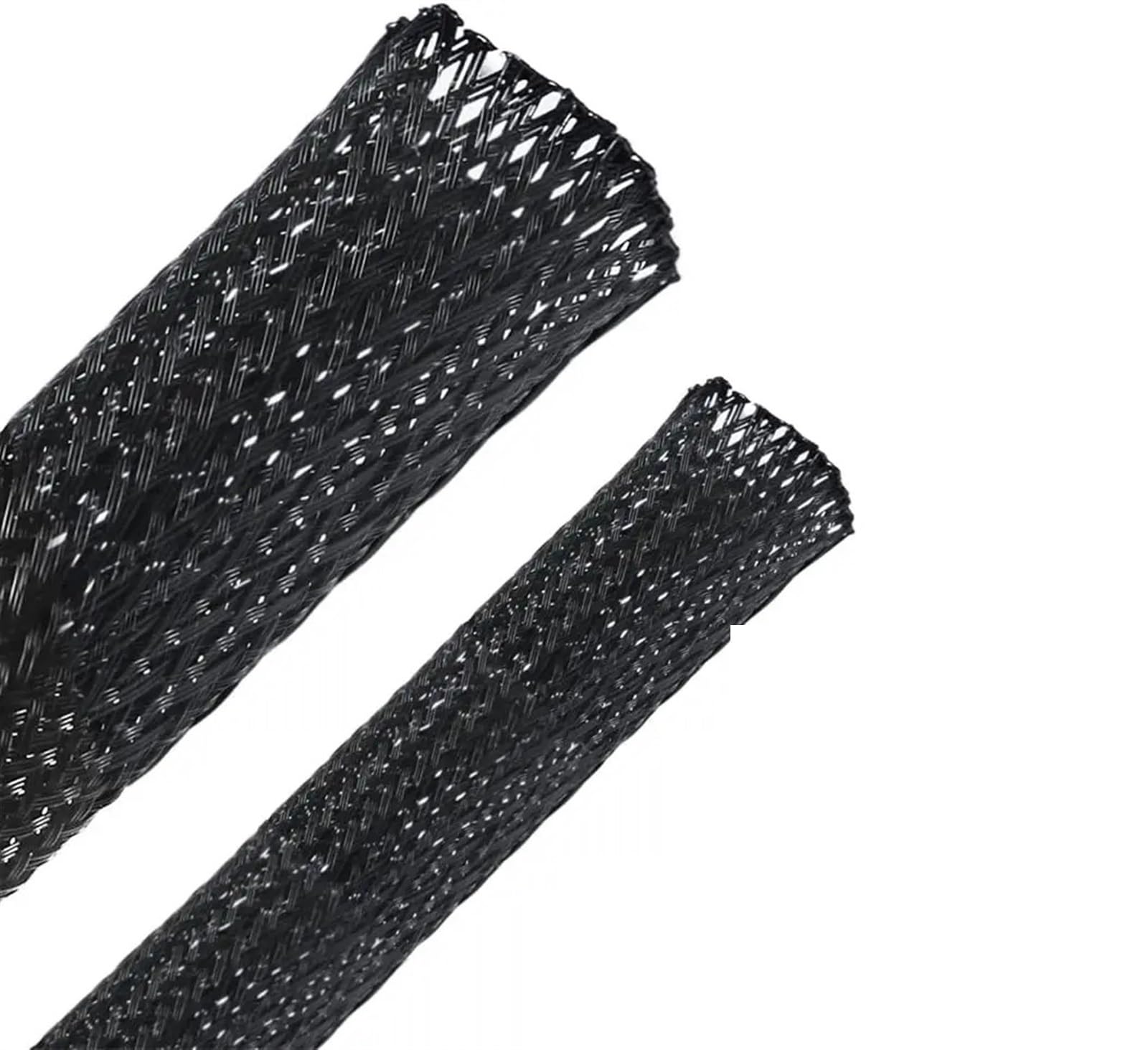 Funda Cables Electricos Manguito Trenzado Aislado Negro de 1/5/10/50/M, Manguito protección for prensaestopas Cable Alambre Apretado 4/6/8/10/12/14/20/25 mm(4MM,200 Meters)