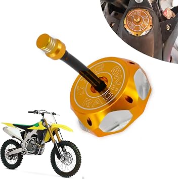 Universal CNC Aluminum Fuel Tank Cap With Breather Valve For 50cc-160cc Dirt Bikes & Pit Bikes