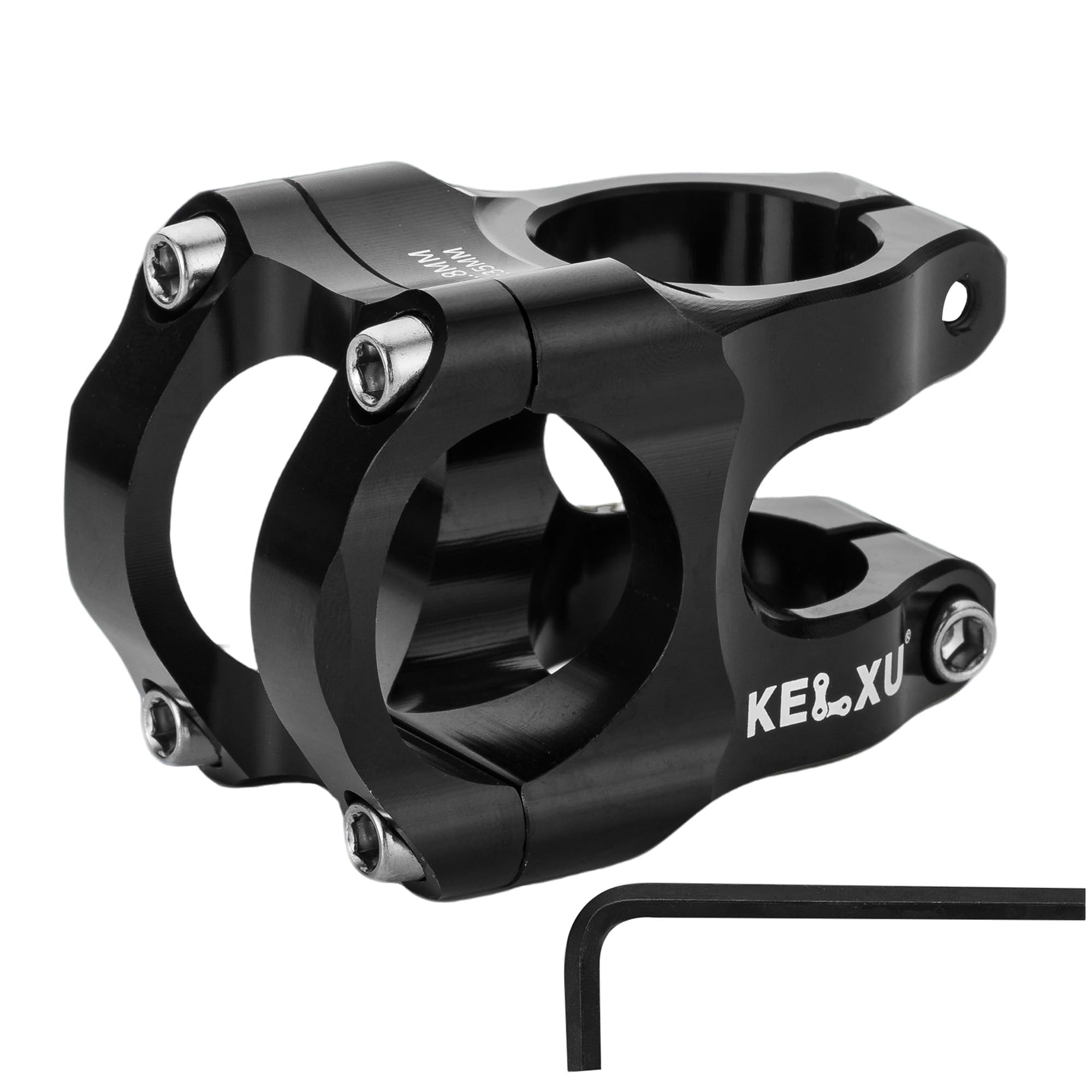 31,8 Attacco Manubrio Bici 35 mm Attacco Manubrio MTB Corto Leggero in Lega di Alluminio CNC Morsetto Manubrio per Bici da Corsa, Gravel, MTB, DH, BMX