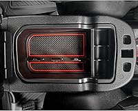 Vista 9 de LFOTPP Organizador de consola central de brújula para accesorios de brújula J*eep 2017-2020 [no para 2021-2023] Bandeja de almacenamiento