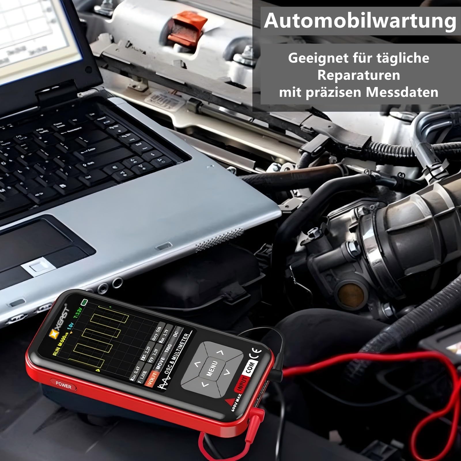 2-in-1 Oszilloskop Multimeter, 9999 Zählungen Digital Multimeter, 5MHz Bandbreite 48MSa/s High Sampling Oszilloskop, 3,2-Zoll IPS Full-Color Display, Elektronik DIY & Reparatur
