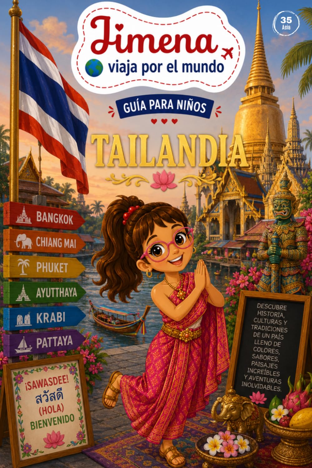 Guía de Tailandia para niños: Viaja, aprende y descubre con Jimena (Jimena viaja por el mundo)