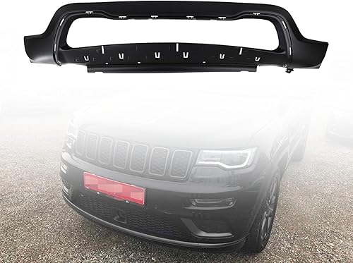 Parachoques delantero inferior negro Txtured compatible con J-eep Grand Cherokee 2014 2015 2016 repuesto para 68143076AD  16554639 CH1015114C