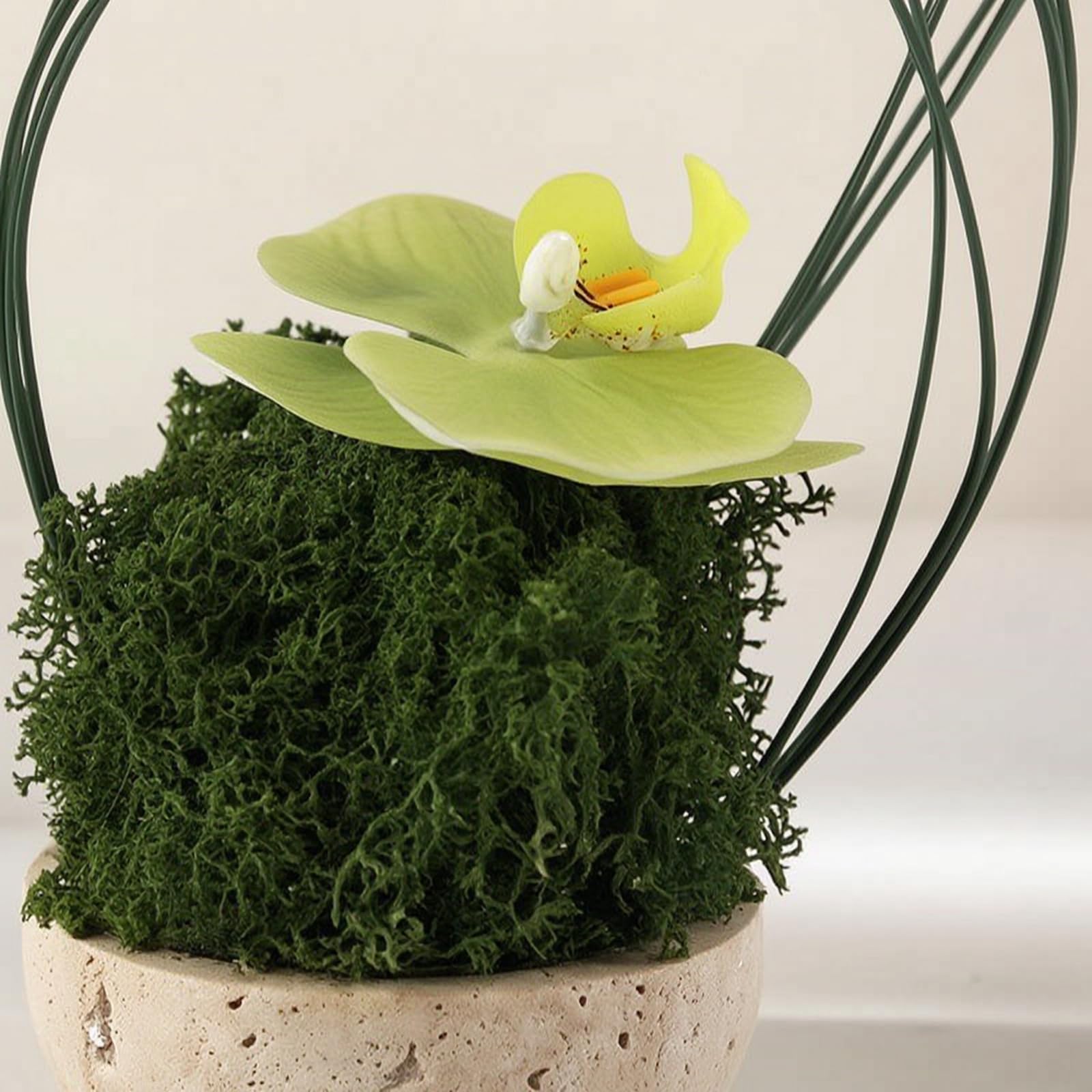 Flor Artificial Artificial Compacto Planta con Maceta Fácil Cuidado Flor en Maceta para Recibidor