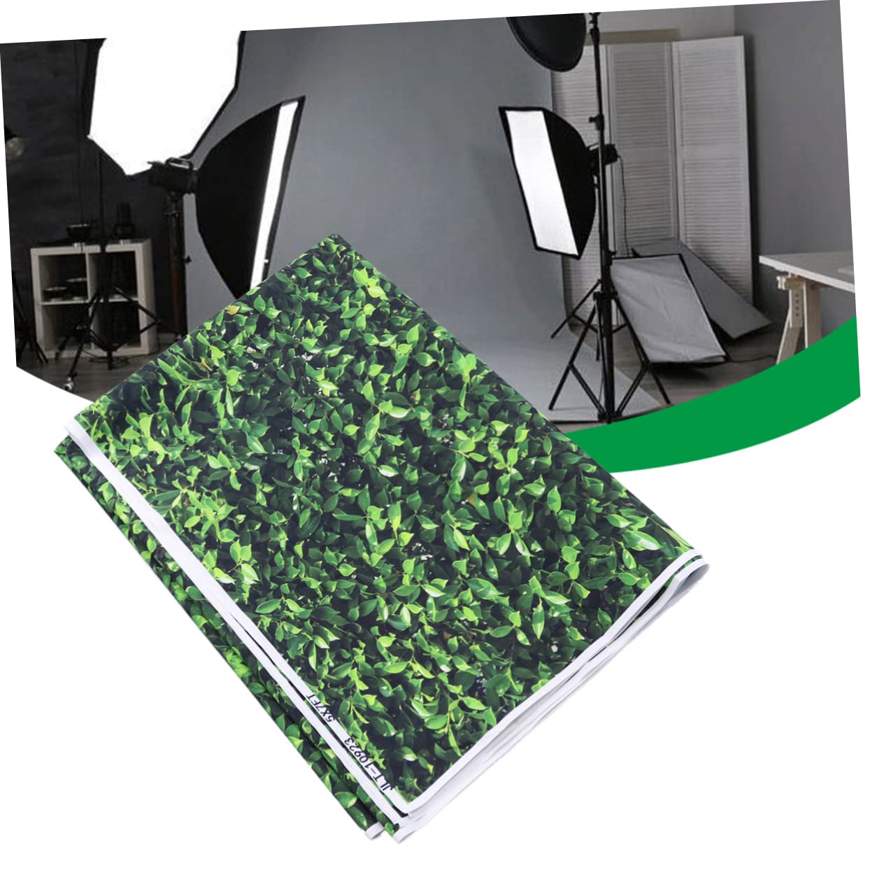 NUOBESTY 1pezzi Sfondo Verde Per Fotografia Vinile Props Scenografia Elegante Fotografie Amatoriali Professionisti