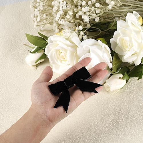 Miniatura 5 de 2 pinzas de terciopelo para el cabello, 3.15 pulgadas, pasador para el cabello, lazos de cocodrilo, pinzas para el cabello, horquillas vintage