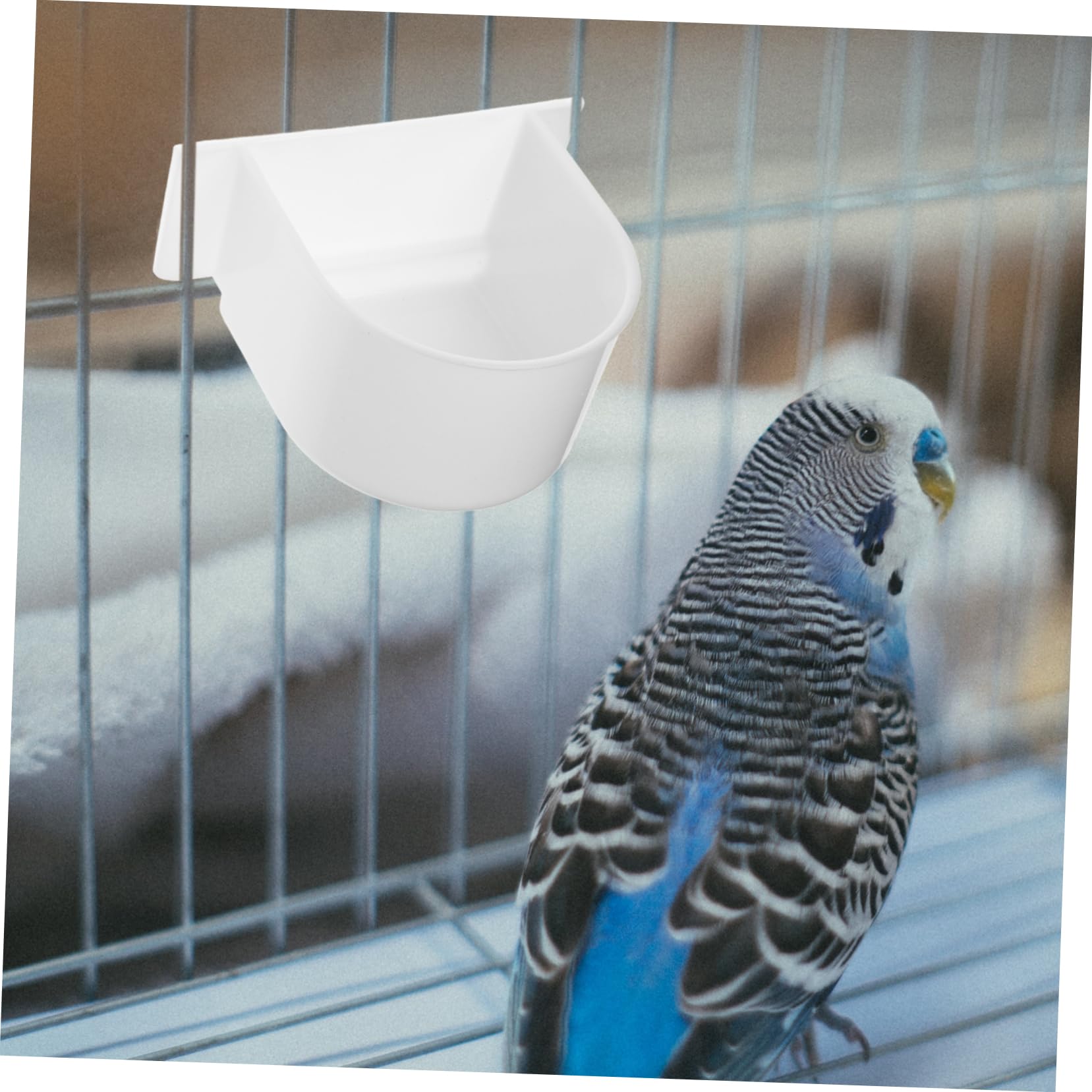 Kisangel 16stücke Halbrunde Vogel Futterbehälter -vogeltränke Und Futterstation Für Kleine Vögel Kaninchen Und Nager Einfache Installation Und Zubehör Für Vogelkäfige