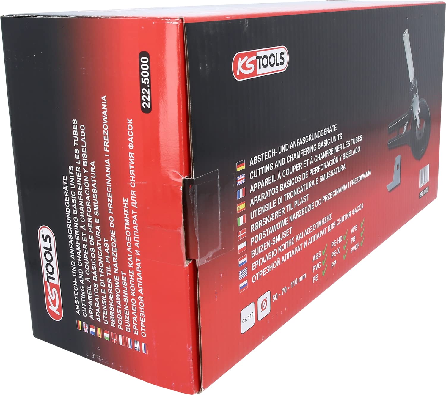 KS Tools 222.5000 Aparato de perforación y biselado 110 mm sin accesorios