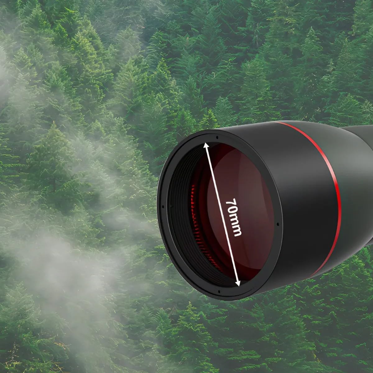 Korons Spotting Scope mit 25-75x70 mm Zoomobjektiv(Grũn)