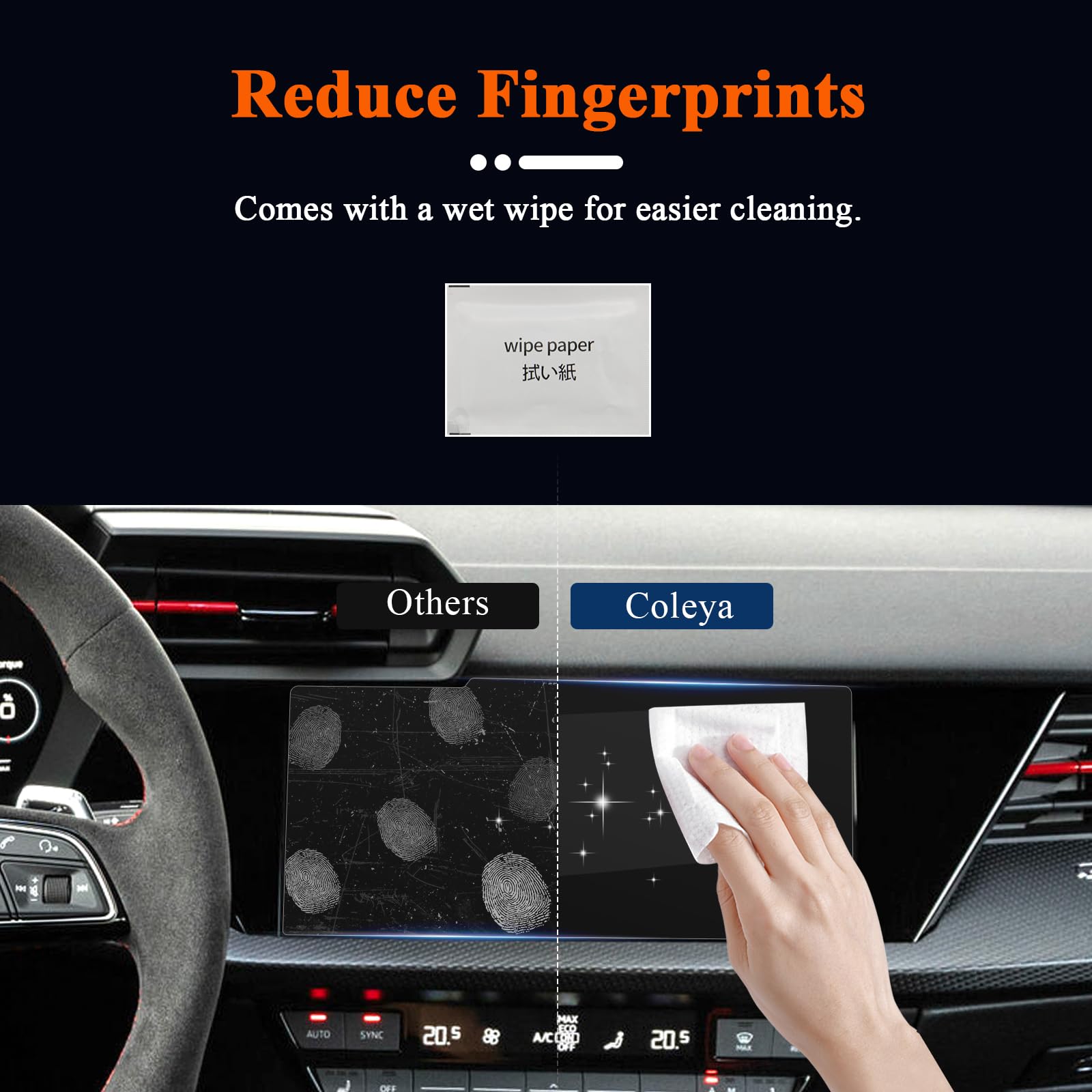 Pellicola Vetro Temperato Per Audi A3 8Y 2021-2025 - Protezione Schermo Navigatore 10.1 Pollici