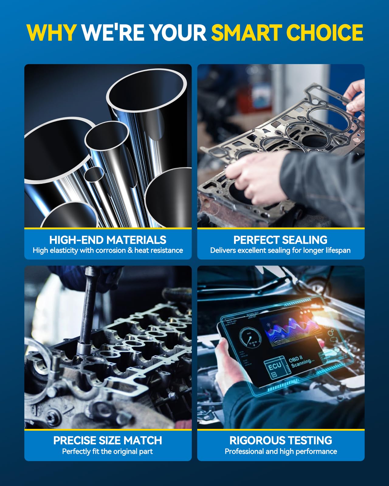 For Chevrolet Camaro Impala GMC Acadia Terrain 3.6L 08-16 Valve Cover Gasket Set - Foto 6