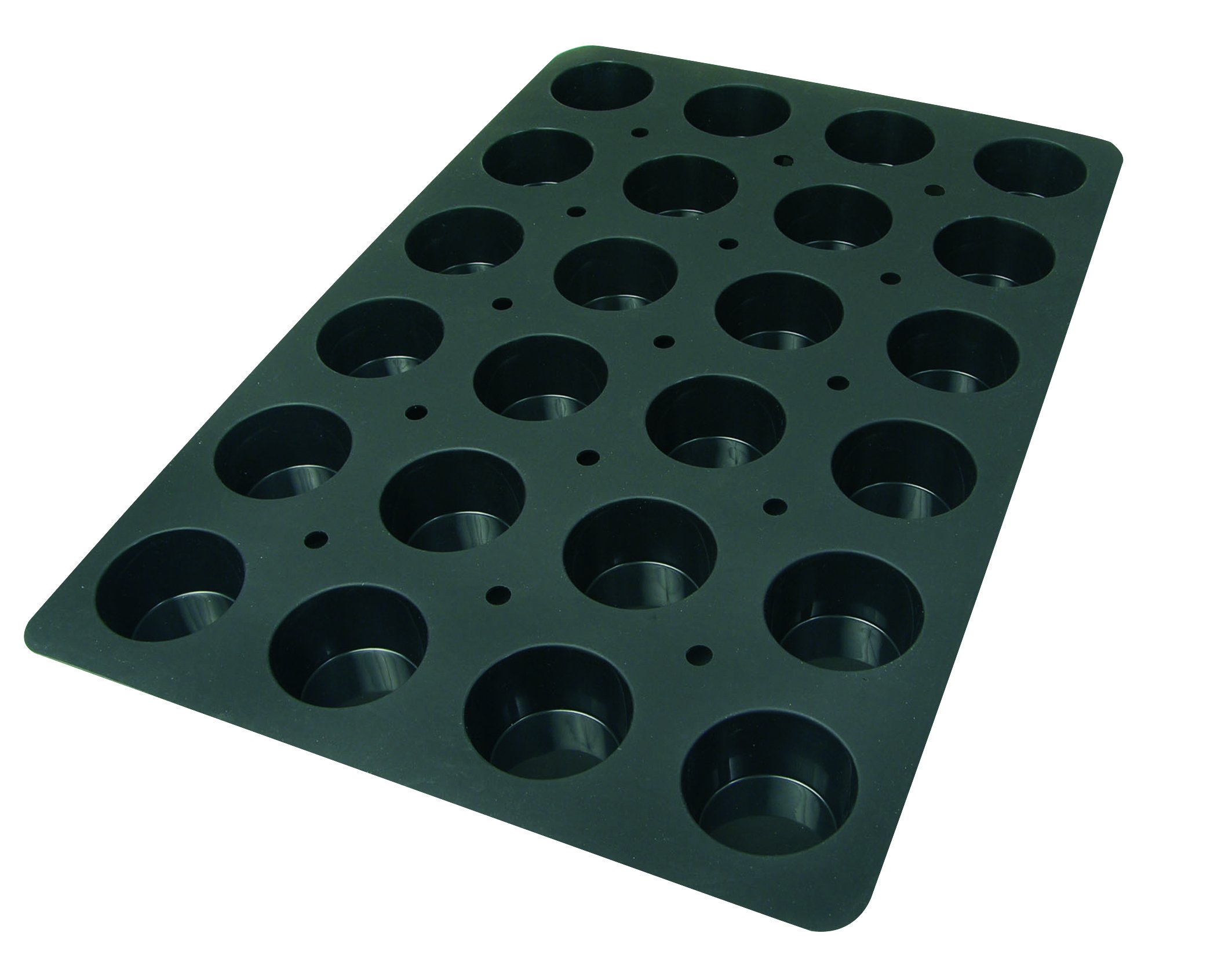 Lekue Professional Baking Muffinform, 24 Mulden, 60 x 40 cm, Schwarz