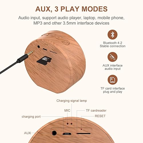 Miniatura 3 de Altavoces inalámbricos, altavoz Bluetooth portátil con IPX4 impermeable, tamaño pequeño perfecto, sonido HD, altavoz Bluetooth inalámbrico para el